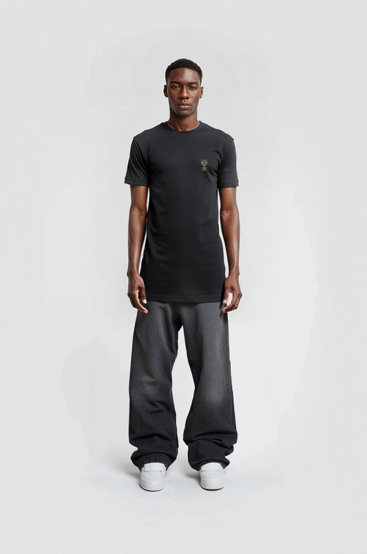Camiseta Longline all black